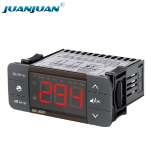 EK-3020 Digital Temperature Controller Cooling Defrost Thermostat NTC Sensor High Precision Black Touch Screen Refrigeration Temp Regulator-WH107