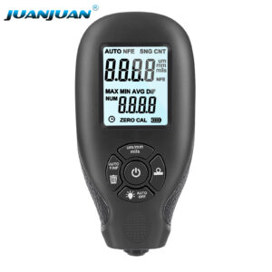 HW-300 Portable LCD Electronic Gauging Tools Mini Zinc Galvanized Car Film Metal Digital Paint Coating Thickness Gauge-GM101W/GM101B