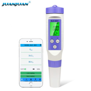 BLE-9001 Smart Blue Tooth Automatic Temperature Water Quality Tester 2 in 1 ORP TEMP PH Meter by Mobile App--PH175BL