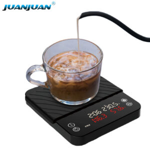 KC215B Digital 2kg 0.1g Smart Electronic Household Drip Coffee Kitchen Weighing Scale with Timer-S086