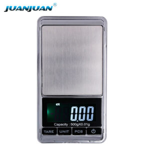 500g/0.01g Digital Pocket Scale – Upgraded Compact Balance with Backlit LCD Display-S500AN