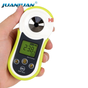0-55% Brix Sugar Tester ATC Portable Fruit Juice Detector BTR-1000 Bluetooth Digital Refractometer Stable Data Logging Saccharimeter-SCM100