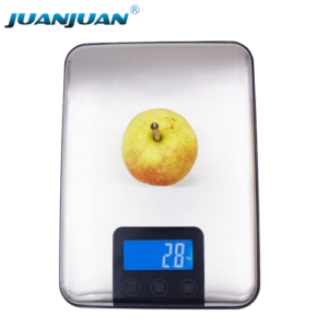 15kg/1g Touch Screen Tray Scale – Battery Operated Digital Scale with Large Tray for Kitchen & Shipping-S001