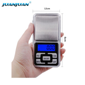 500g/0.01g 5-Key Mini Digital Scale – Large Capacity Pocket Balance with Multi-Function Control-S500BF