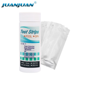 6 in 1 Chlorine Alkalinity Hardness Free Chlorine Cyanuric Aci Litmus Paper PH Test Strips PH Test Paper for Spa Pool--PH075