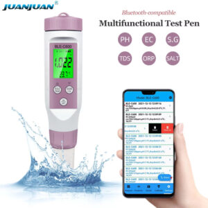 BLE-C600 Online Digital Smart 7 in 1 PH TDS EC ORP Salinity S.G Temperature PH Meter--PH180BL