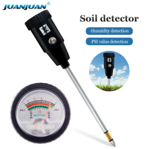 Long Cone Soil pH Tester – Metal Button Soil Acidity Meter for Garden, Lawn, and Potted Plants-SPH006